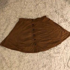 Suede Skater Skirt